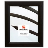 Mossehaus Black Satin Document Frame – White/White Mat