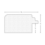 Mossehaus 1.375", Black Satin Mica Picture Frame
