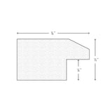 Economy .875", Honey Brown Picture Frame