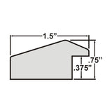 Balla 150 1.5", Mocha Walnut Picture Frame