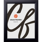 Contemporary 1", Gallery Black Picture Frames - 4 Piece Set