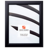 Contemporary Black Document Frame – White/White Mat