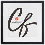 Contemporary 1", Matted Gallery Black Picture Frame