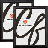Wiltshire 200 .75", Ebony Picture Frames - 2 Piece Set