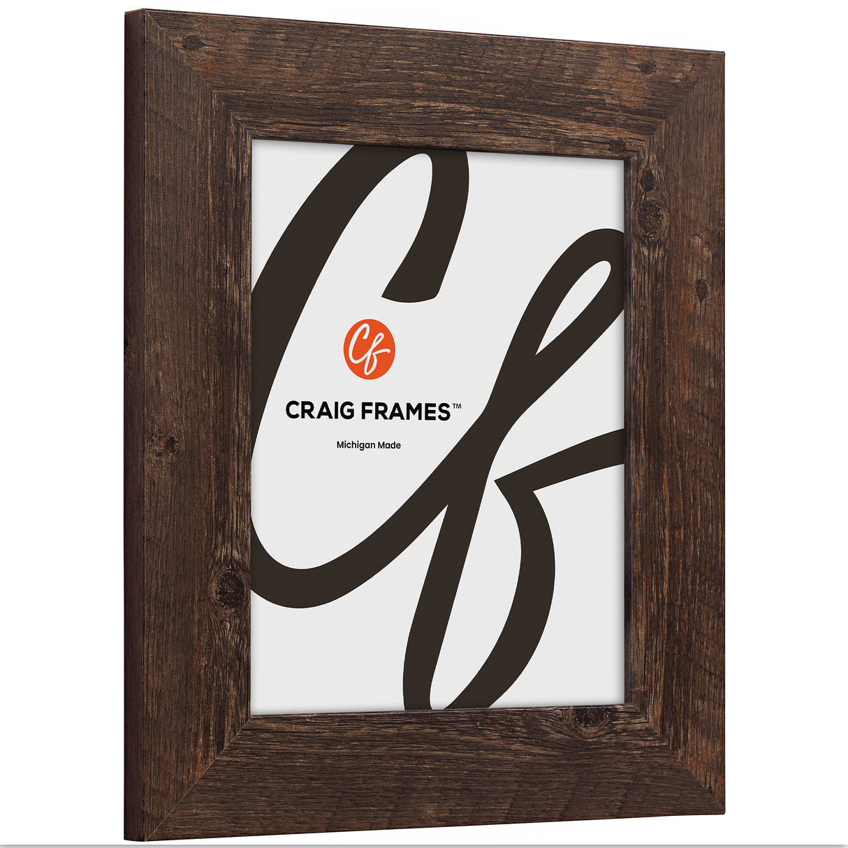 American Barn 2", Brown Oak Picture Frame - 4 Piece Set