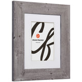 American Barn 2", Matted Light Gray Picture Frame