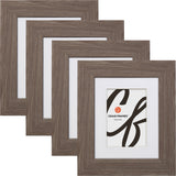 American Barn 2", Matted Farmhouse Gray Picture Frame - 4 Piece Set