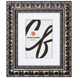 Bravado Ornate 2", Matted Scratched Silver Picture Frame