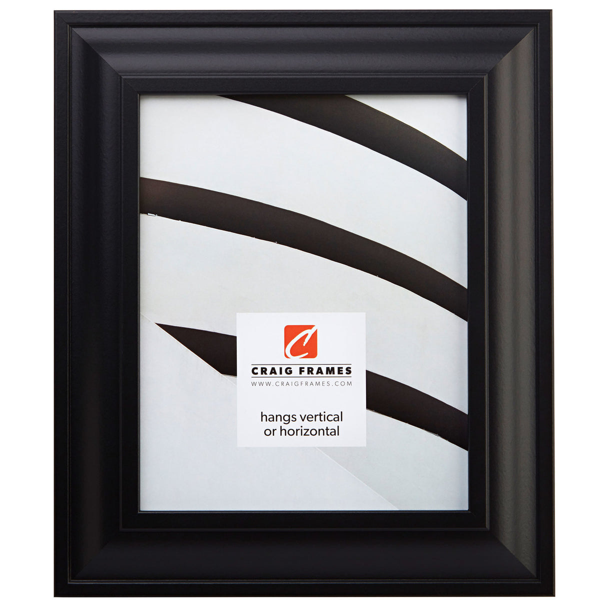 Upscale 2", Satin Black Picture Frame