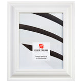Upscale 2", White Satin Mica Picture Frame