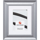 Vintage Revival 1.75", Brushed Silver Matted Picture Frame