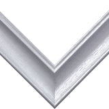 Vintage Revival 1.75", Brushed Silver Picture Frame