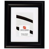 Vintage Revival 1.75", Satin Black Matted Picture Frame