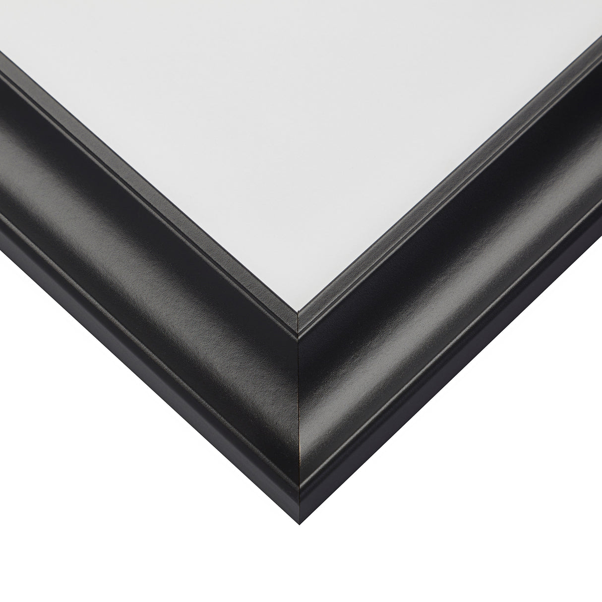 Vintage Revival 1.75", Satin Black Picture Frame