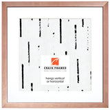 Milano .75", Rose Gold Matted Picture Frame