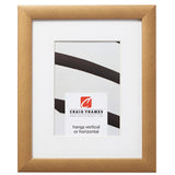 Contemporary 1", Matted Distressed Gold Picture Frame