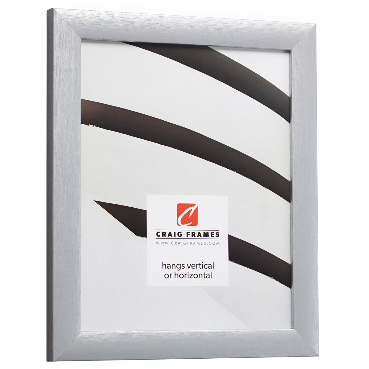 Contemporary 1", Brushed Silver Picture Frame