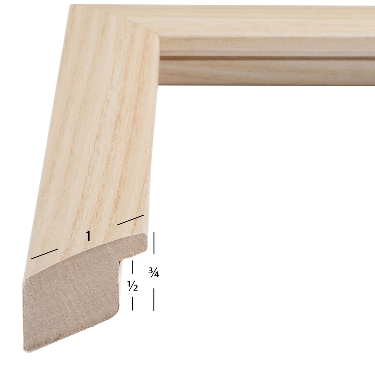 Contemporary 1", Natural Picture Frame