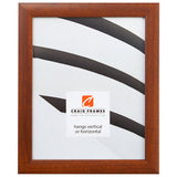 Contemporary 1", Honey Brown Picture Frames - 4 Piece Set