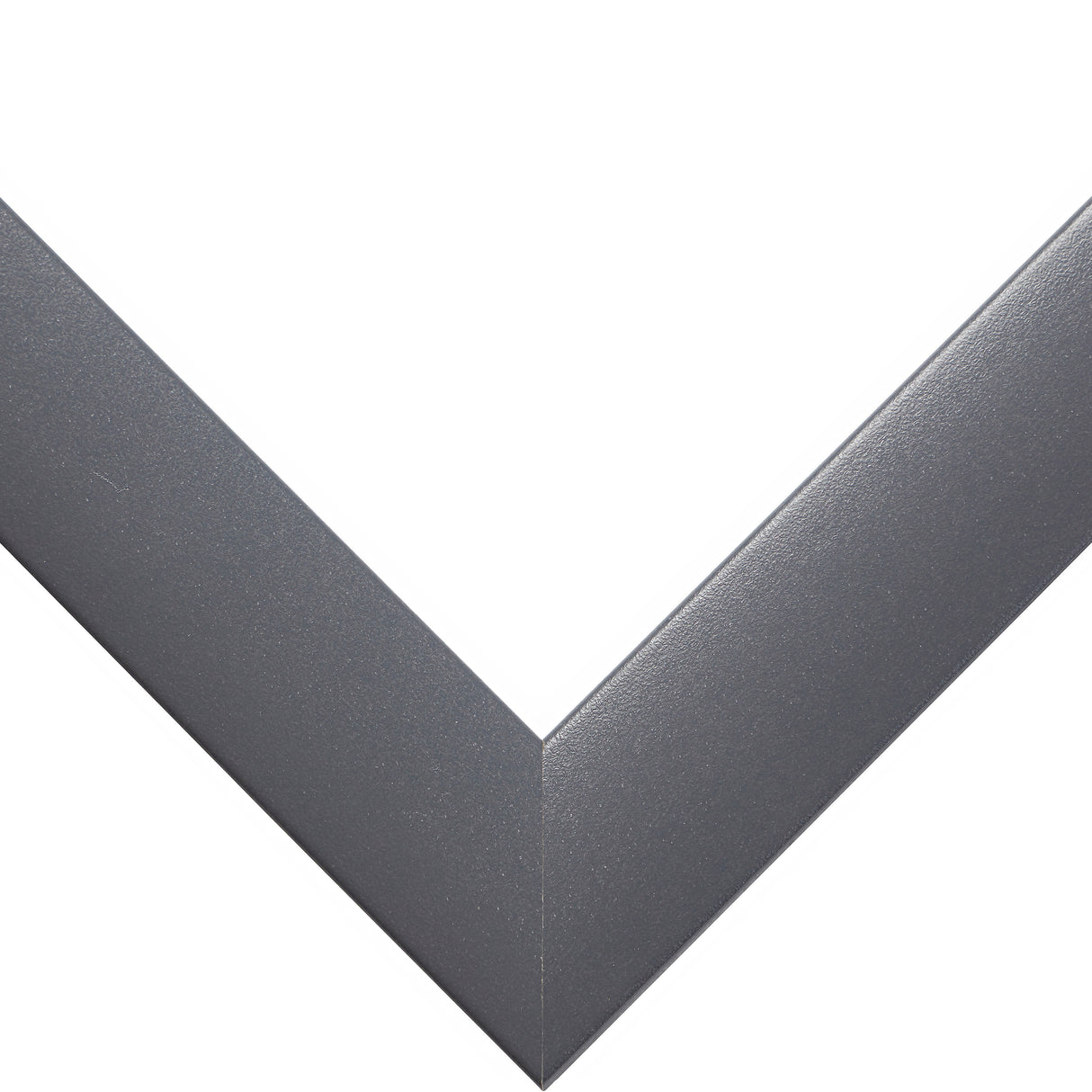 Contemporary 1", Matted Dark Gray Picture Frames - 4 Piece Set
