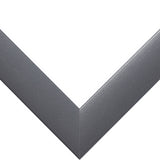 Contemporary 1", Matted Dark Gray Picture Frames - 4 Piece Set