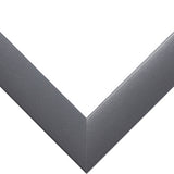 Contemporary 1", Matted Dark Gray Picture Frame