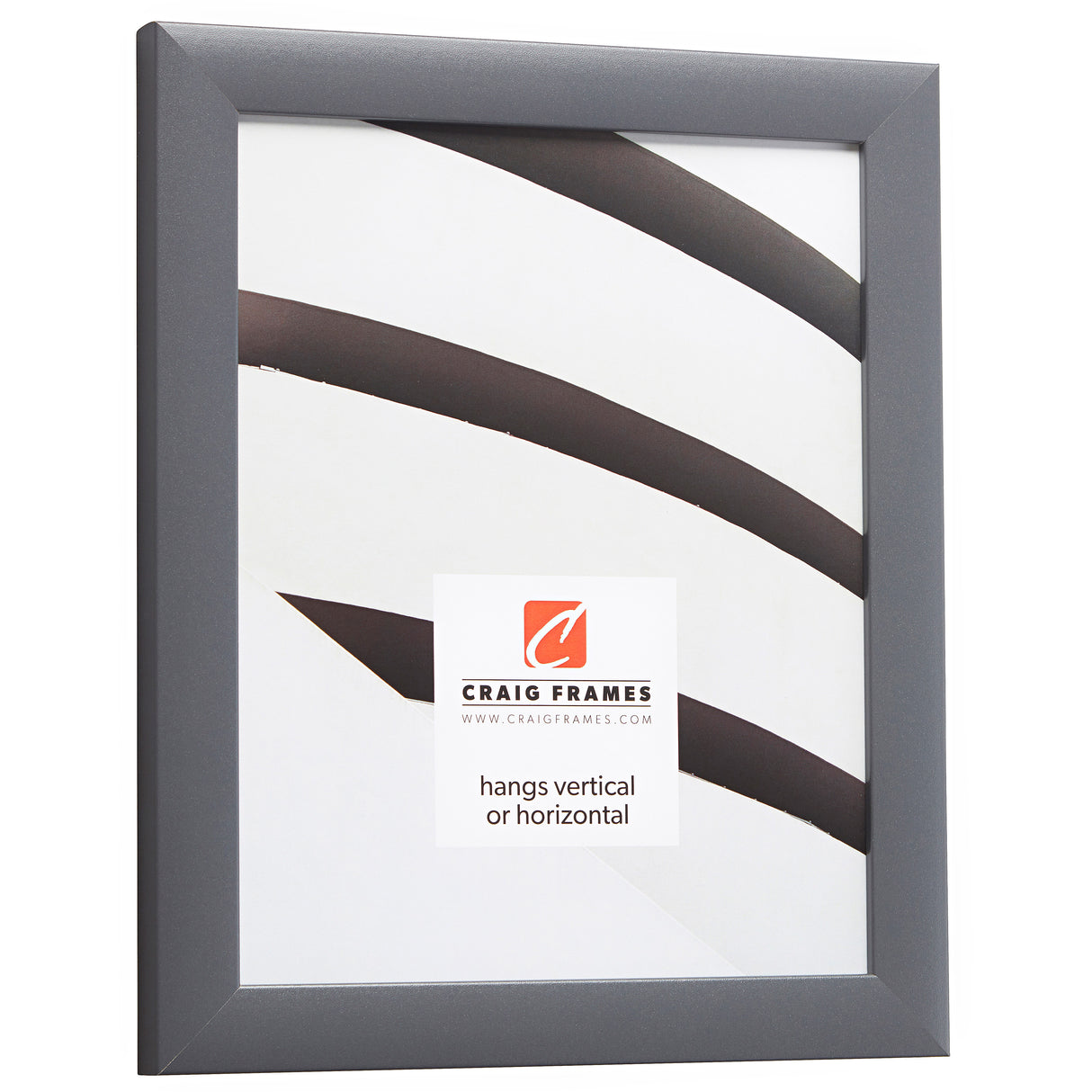 Contemporary 1", Dark Gray Picture Frames - 4 Piece Set