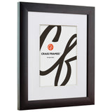 Contemporary 1", Matted Brazilian Walnut Picture Frame - 4 Piece Set
