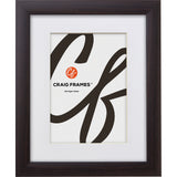 Contemporary 1", Matted Brazilian Walnut Picture Frame - 4 Piece Set