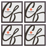 Contemporary 1", Brazilian Walnut Picture Frames - 4 Piece Set