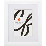 Contemporary 1", Matted White Satin Picture Frame - 4 Piece Set