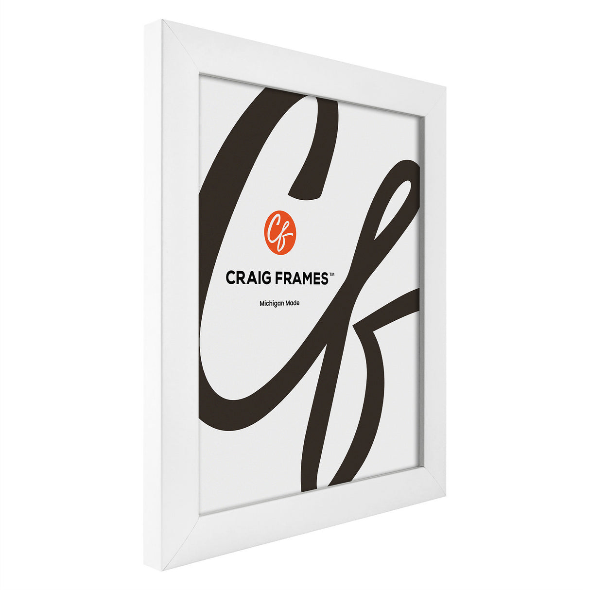 Contemporary 1", White Satin Picture Frames - 4 Piece Set