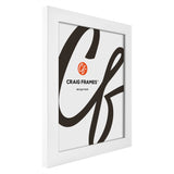 Contemporary 1", White Satin Picture Frames - 4 Piece Set
