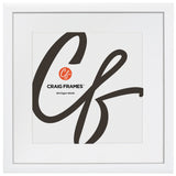 Contemporary 1", Matted White Satin Picture Frame - 4 Piece Set
