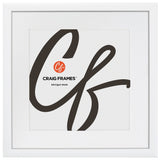 Contemporary 1", Matted White Satin Picture Frame