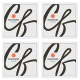 Contemporary 1", White Satin Picture Frames - 4 Piece Set