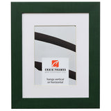 Colori 125 1.25", Green Matted Picture Frame