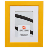 Colori 125 1.25", Yellow Matted Picture Frame