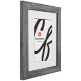 Bauhaus 125 1.25", Matted Barnwood Gray Picture Frame - 4 Piece Set