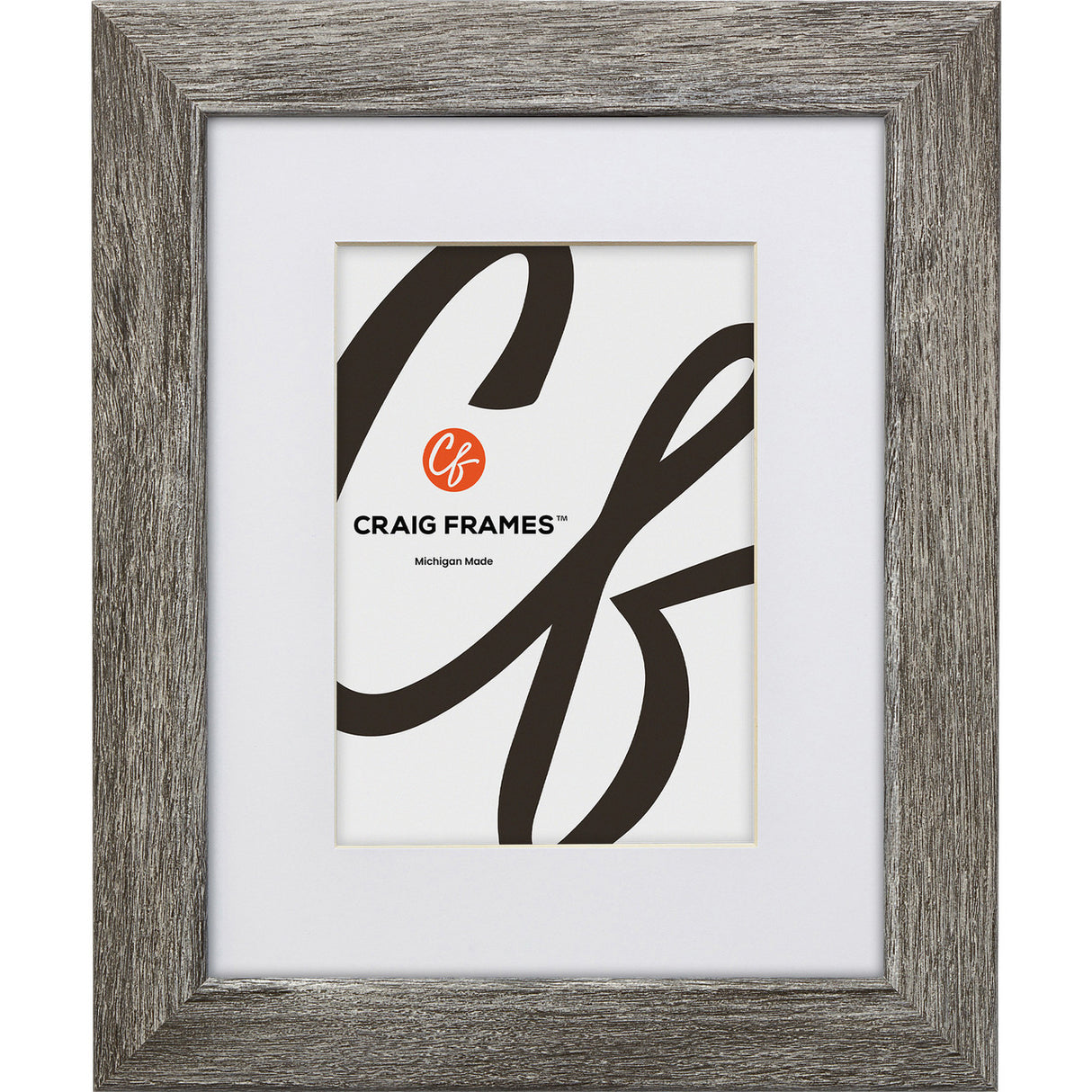 Bauhaus 125 1.25", Matted Barnwood Gray Picture Frame - 4 Piece Set