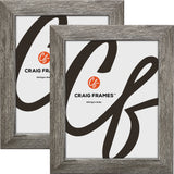 Bauhaus 125 1.25", Barnwood Gray Picture Frame - 2 Piece Set