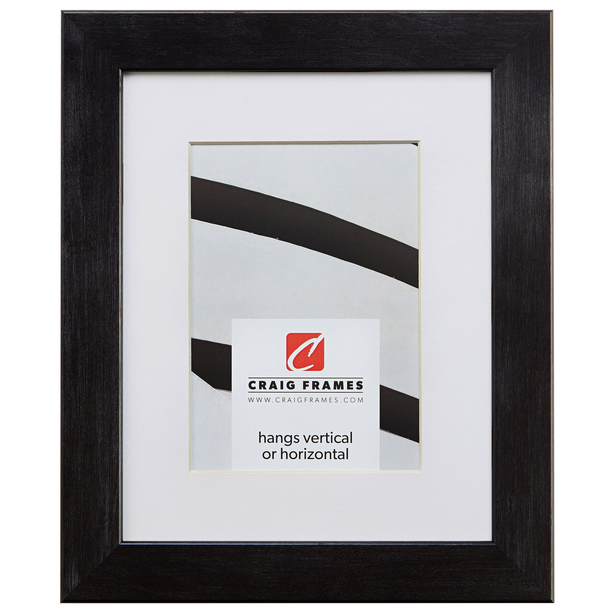 Bauhaus 125 1.25", Matted Ebony Walnut Picture Frame