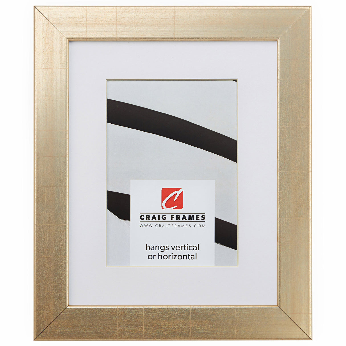 Bauhaus 125 1.25", Matted Vintage Palmer Gold Picture Frame