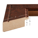Contemporary Inspirations 2", Brown Burl Picture Frame