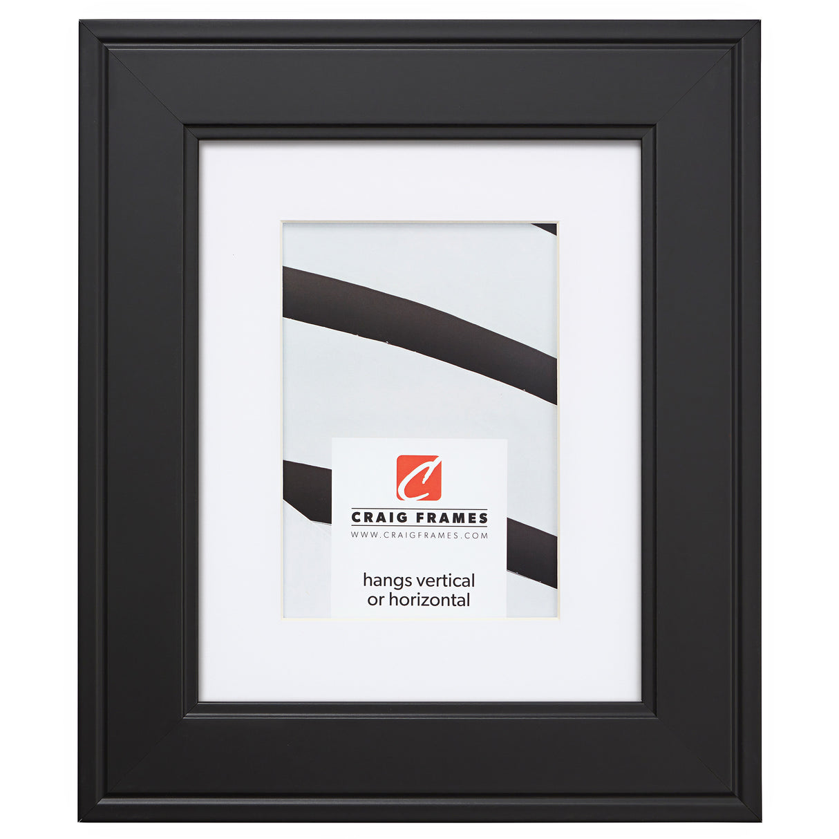 Contemporary Inspirations 2", Matted Satin Black Picture Frame