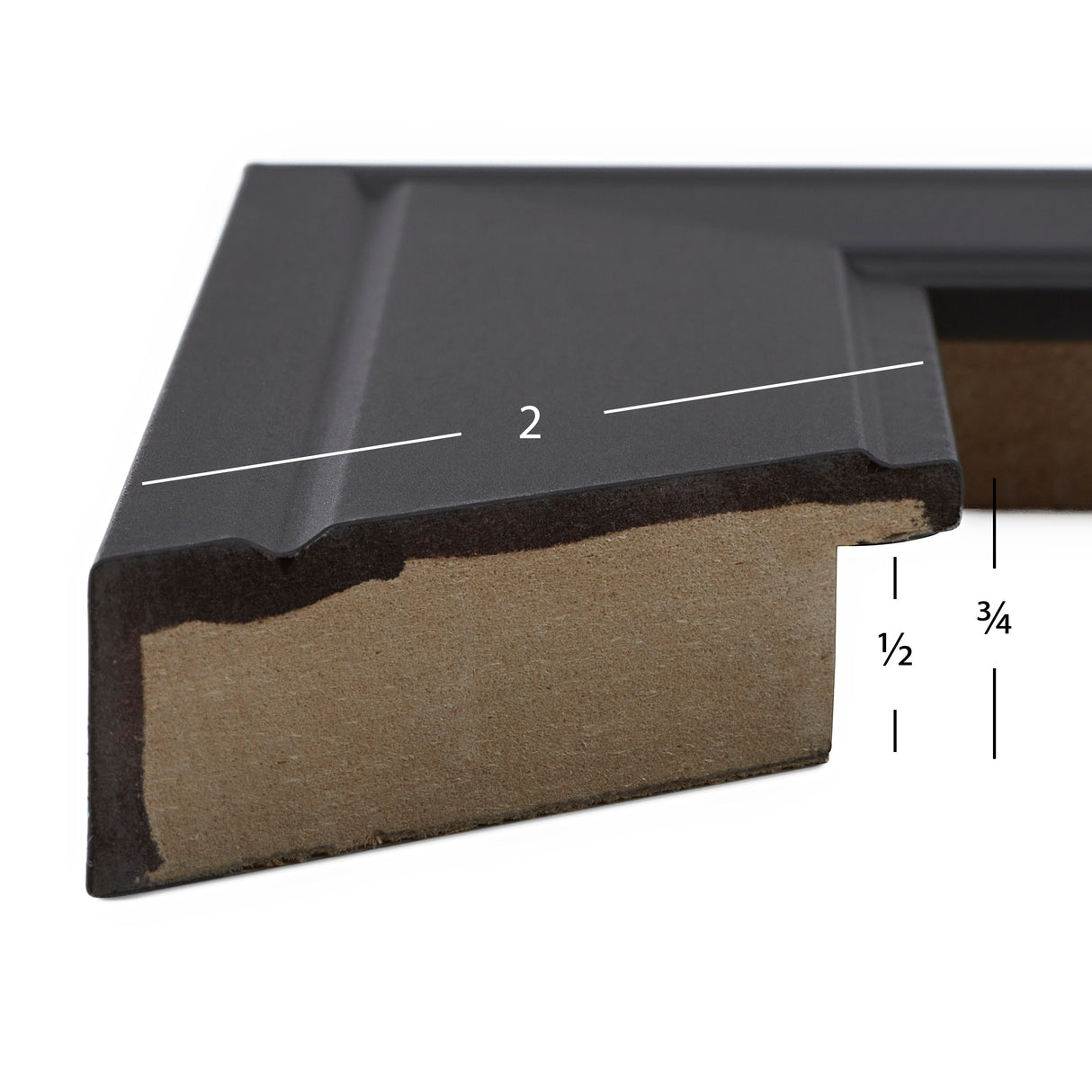 Contemporary Inspirations 2", Satin Black Picture Frame