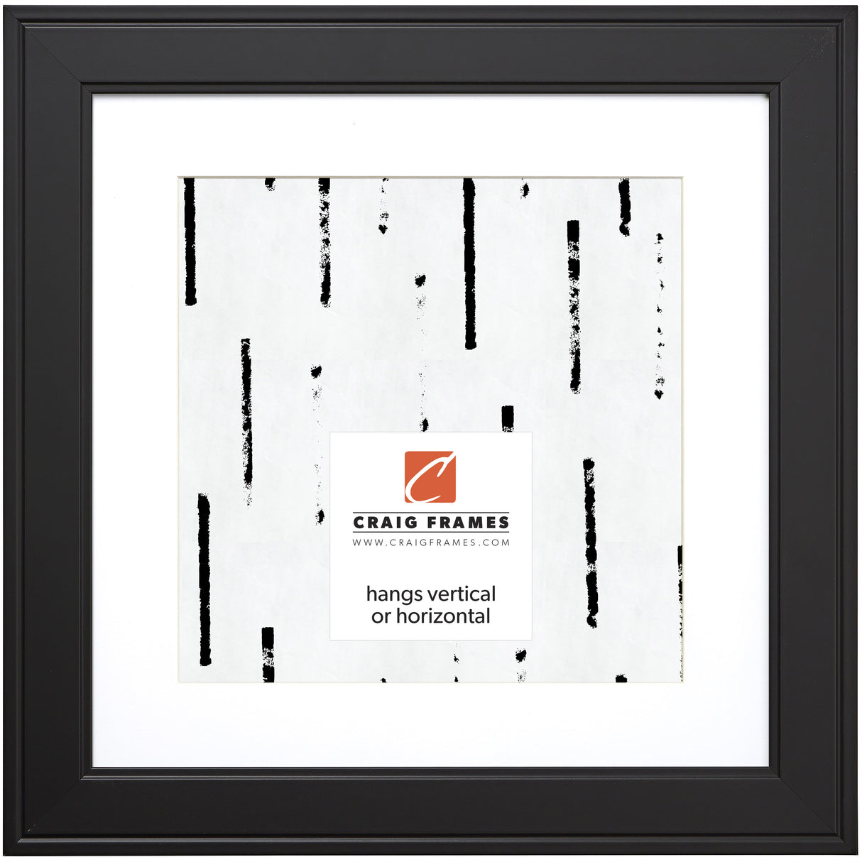 Contemporary Inspirations 2", Matted Satin Black Picture Frame