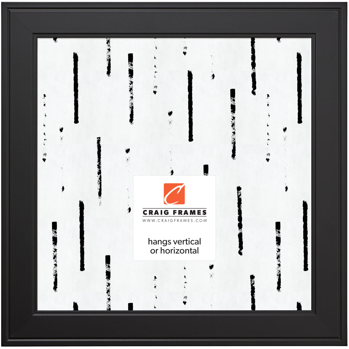 Contemporary Inspirations 2", Satin Black Picture Frame