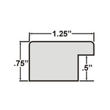 Bauhaus 125 1.25", Light Walnut Picture Frame