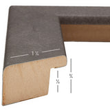 Bauhaus 125 1.25", Matted Concrete Gray Picture Frame